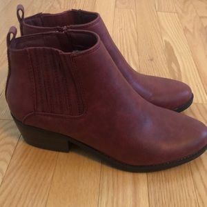 Dark Red Booties - Ultra Comfortable!